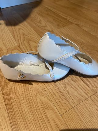 Zapatos niña Sfera beige/dorados talla 28