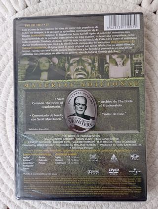 DVD La Novia de Frankenstein Boris Karloff