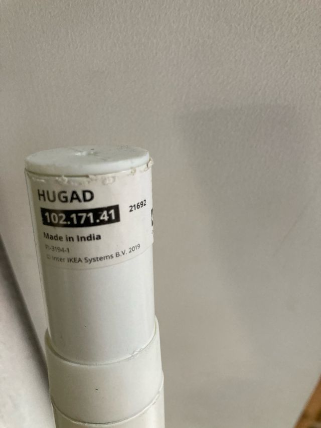 Barra Cortina Hugad Ikea Blanca