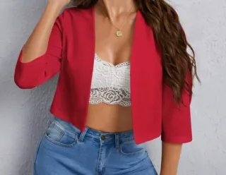 Chaqueta torera blanca