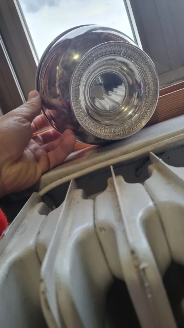 Coppa vintage argento Topazio