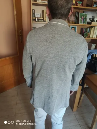 Chaqueta de traje gris