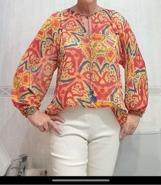 Blusa Mango Multicolor