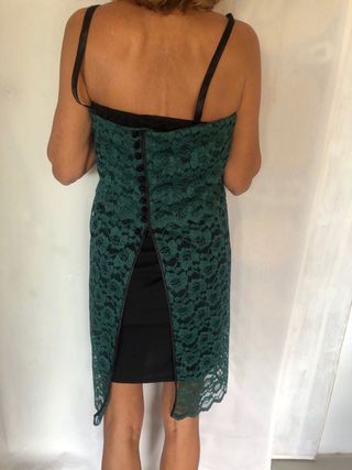 Vestido de encaje verde