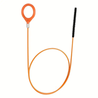 Desatascador Naranja con Cepillo