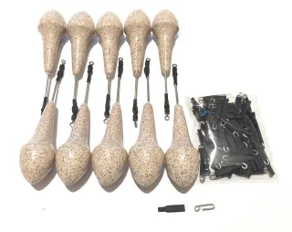 ♦️ 14 plomos pesca surfcasting, grapas, urfes