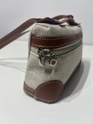 Bolso pequeño de hombro de lona