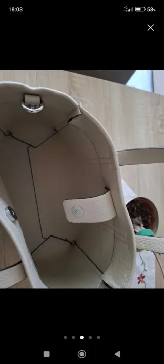 Bolso de mano beige Parfois