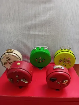 Lote 5 Relojes Despertador Antiguos