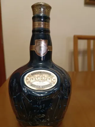 Borsa in velluto blu oro Chivas Brothers