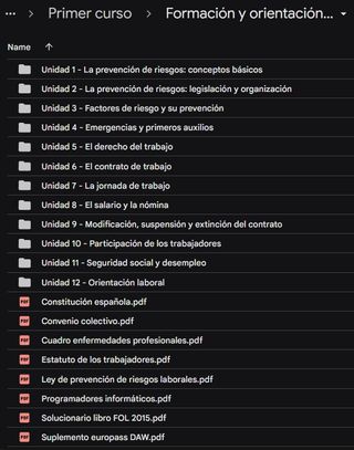 Temario de DAM/DAW 1o Curso Informática
