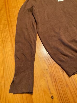 Jersey fino marrón ZARA Talla S Nuevo con etiqueta