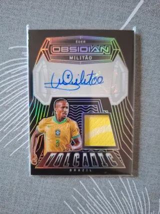 Carta de Futbol Éder Militão Obsidian Patch /99