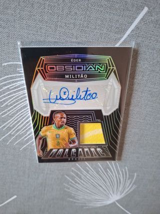 Carta de Futbol Éder Militão Obsidian Patch /99