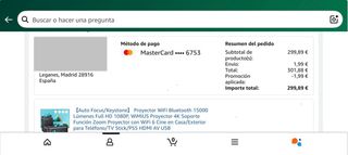 Proyector 4K, Auto Focus/Keystone Smart Proyector