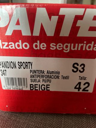 Botas de Seguridad Panter Talla 42
