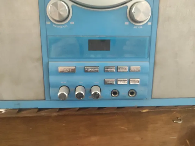 Karaoke Infantil Azul y Plateado