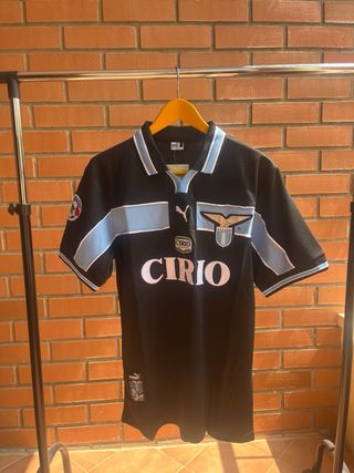 Camiseta Lazio Retro Puma Negra 