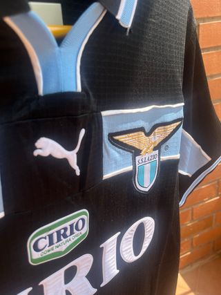 Camiseta Lazio Retro Puma Negra 