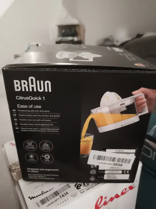 Nuovo spremiagrumi Braun CitrusQuick 1