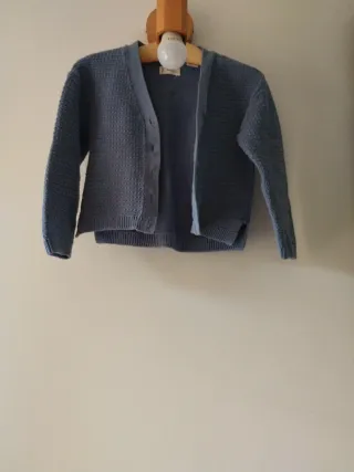 Chaqueta infantil azul pastel talla 4/5 110 cms