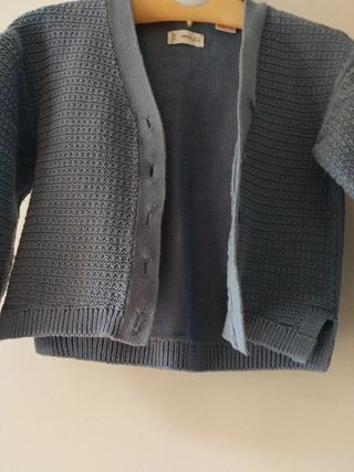 Chaqueta infantil azul pastel talla 4/5 110 cms