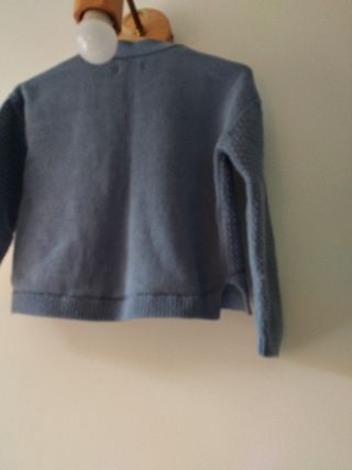 Chaqueta infantil azul pastel talla 4/5 110 cms
