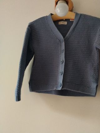 Chaqueta infantil azul pastel talla 4/5 110 cms