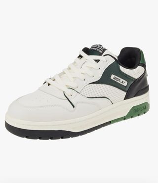 Zapatillas Replay Hombre Blancas y Verdes