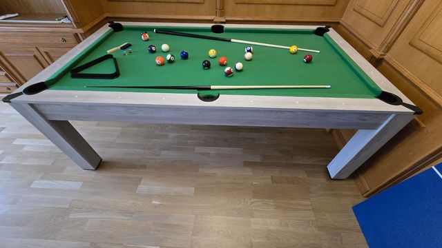 Mesa Multijuego 3 en 1: Billar, Ping Pong