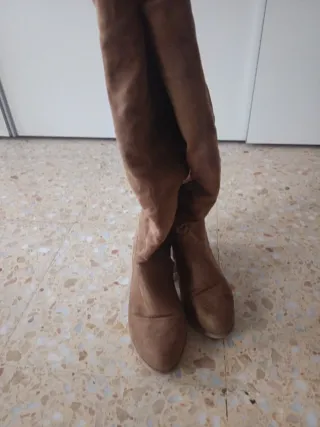 Botas altas mujer marrones
