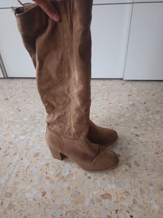Botas altas mujer marrones