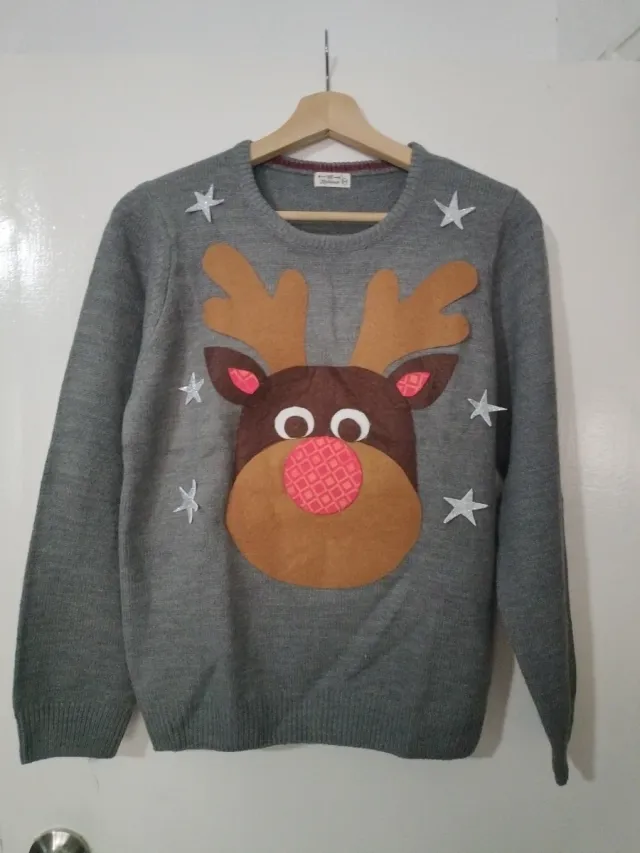 Jersey Navideño Reindeer Talla 13-14 Años