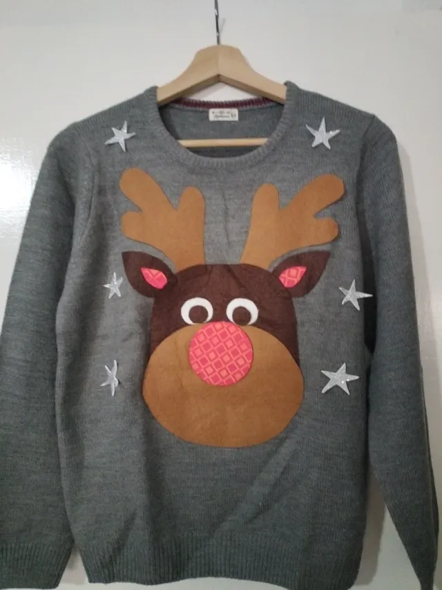 Jersey Navideño Reindeer Talla 13-14 Años
