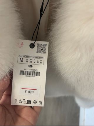 Chaqueta pelo Zara Talla M