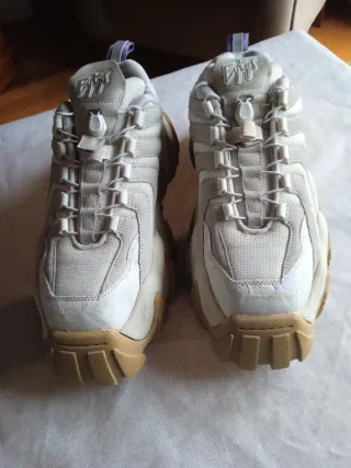 Zapatillas Eytys Plataforma Beige/Blanco