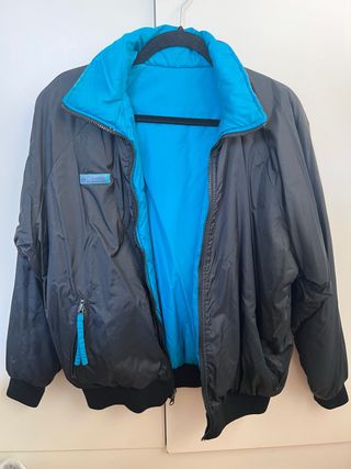 Chaqueta Columbia reversible negra/azul