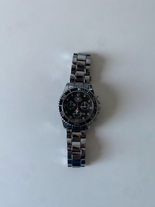 Reloj Rolex Daytona Negro y Plateado