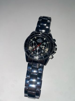 Reloj Rolex Daytona Negro y Plateado