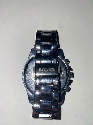 Reloj Rolex Daytona Negro y Plateado