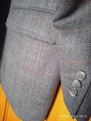 Americana Emidio Tucci Gris Talla 62