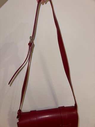 Bolso Ecosusi Jane Coquette Rojo Piel