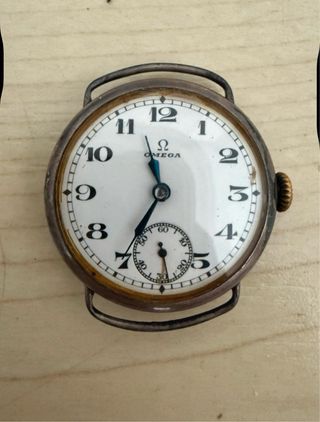 Reloj Omega Vintage Plata ( 1915 ). FUNCIONANDO.