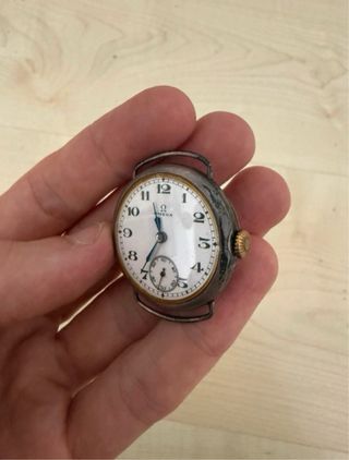 Reloj Omega Vintage Plata ( 1915 ). FUNCIONANDO.
