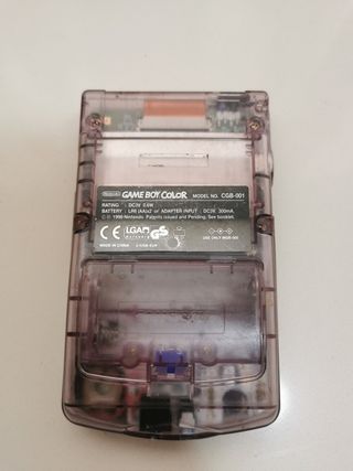 Game Boy Color Transparente + Pokémon Oro + Tetris
