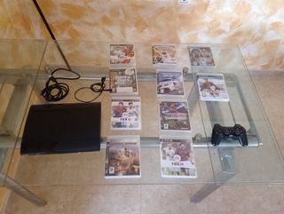 Consola PlayStation 3 Slim Negra + Juegos