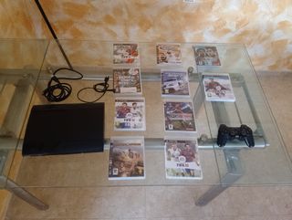Consola PlayStation 3 Slim Negra + Juegos