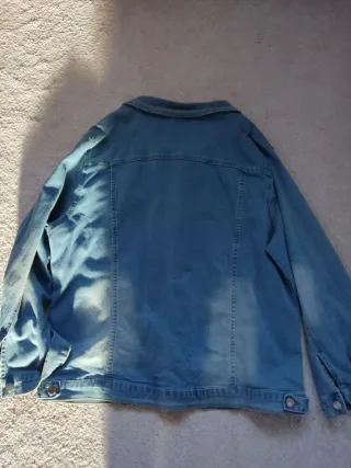 Cazadora vaquera oversize mujer