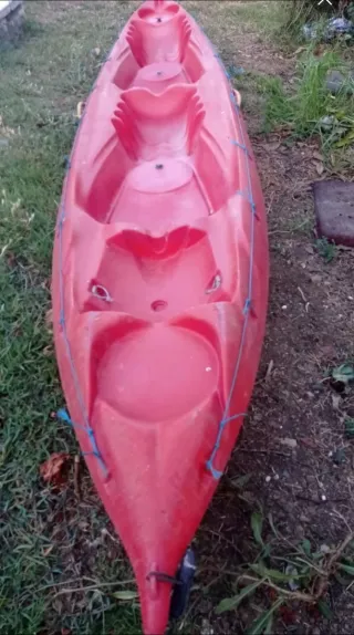 Kayak rojo 2 plazas