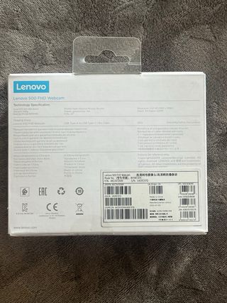 Webcam Lenovo 500 FHD Negra